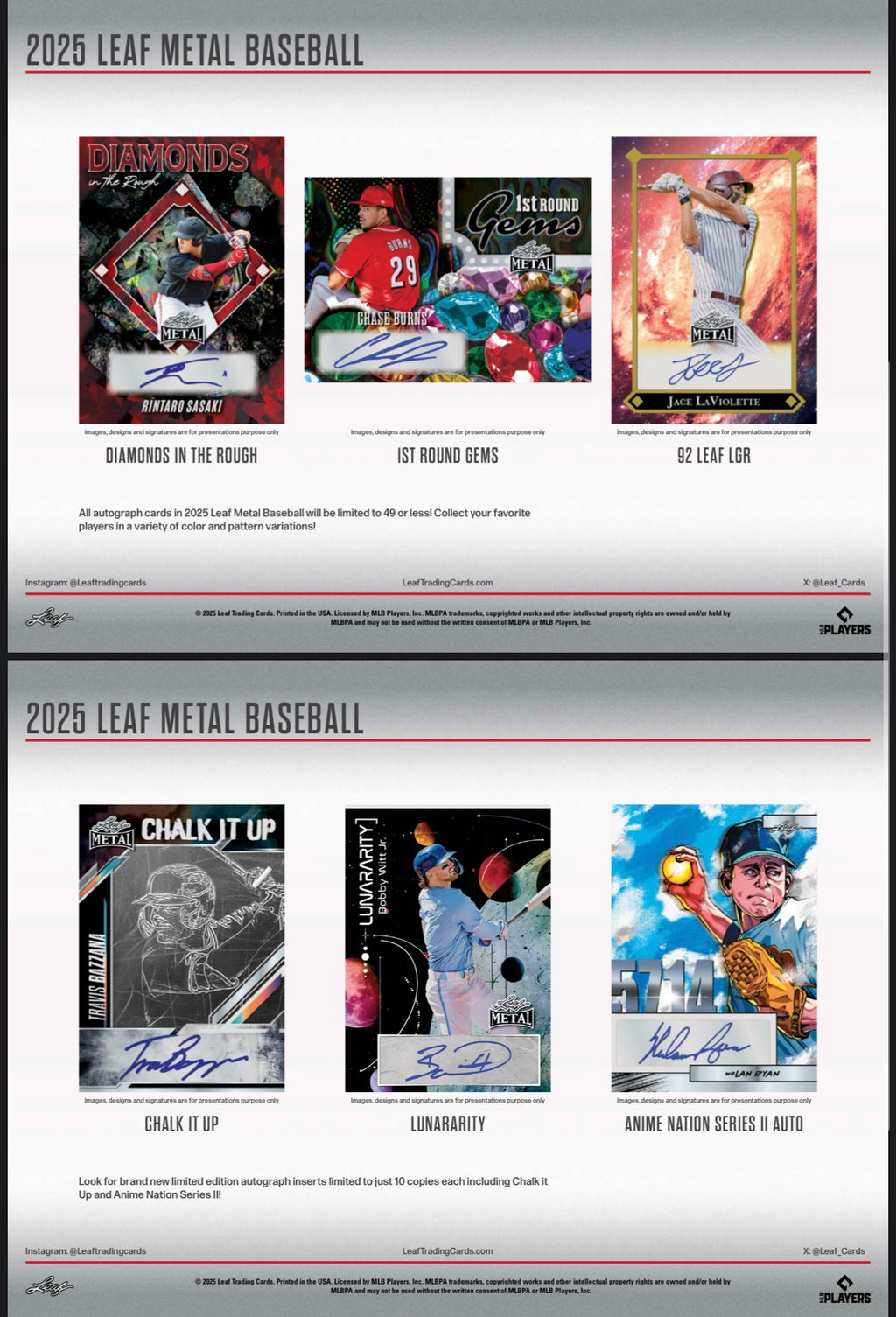 2025 Leaf Metal Baseball Hobby Box