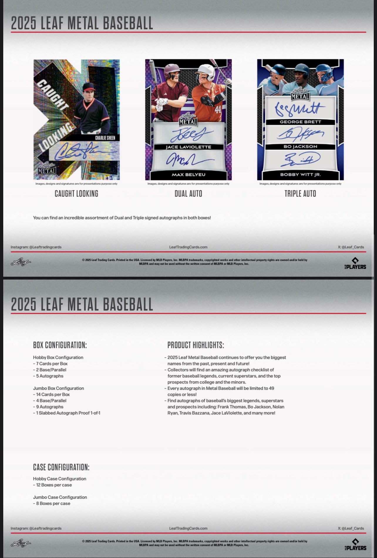 2025 Leaf Metal Baseball Hobby Box