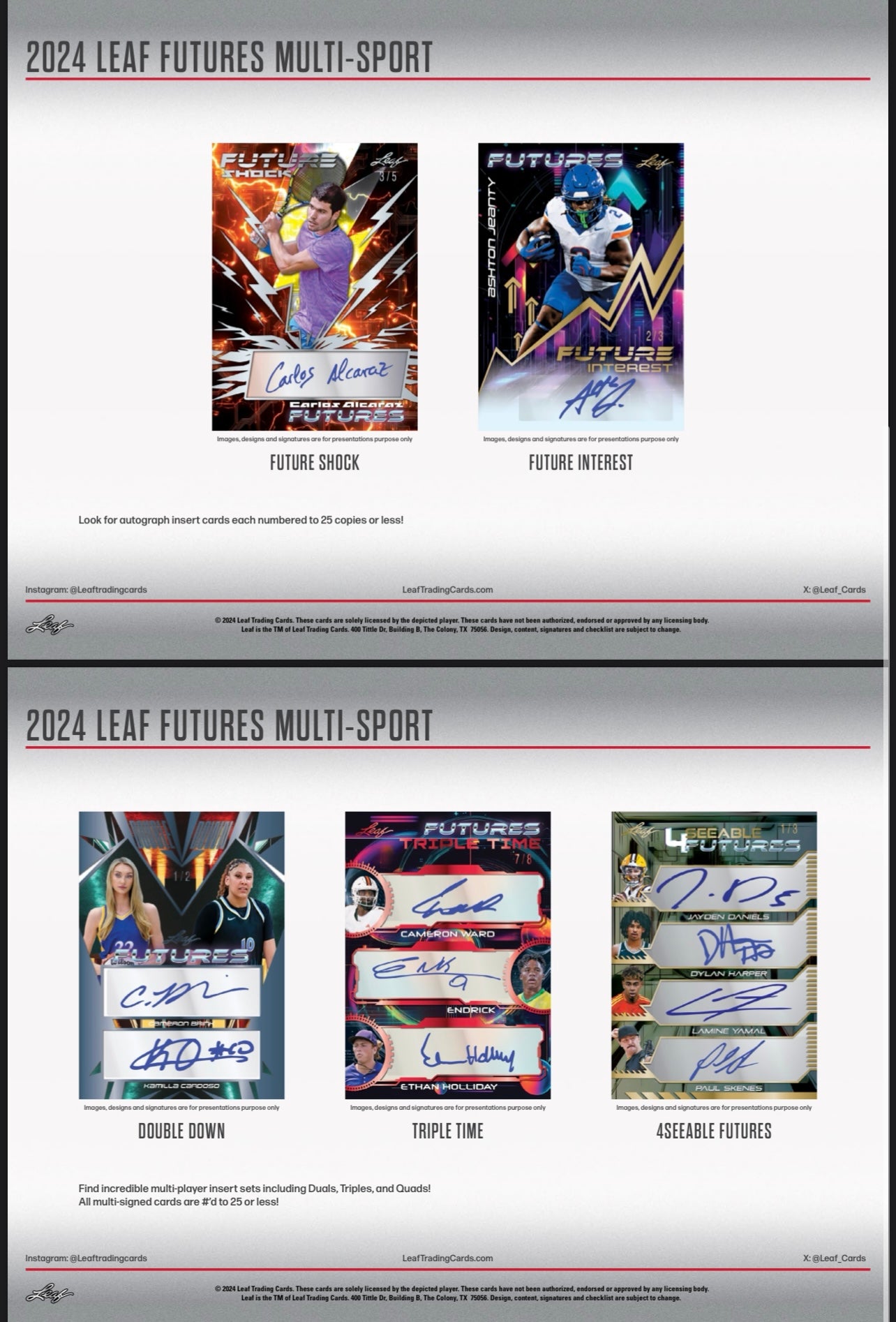 2024 Leaf Futures Multi Sport Hobby Box
