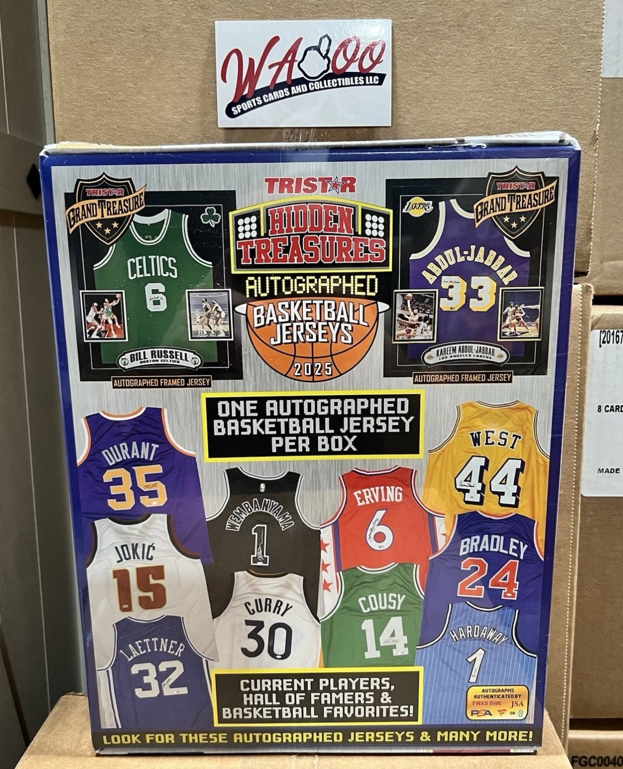 2025 TriStar Hidden Treasures Autographed Basketball Jersey Hobby Box