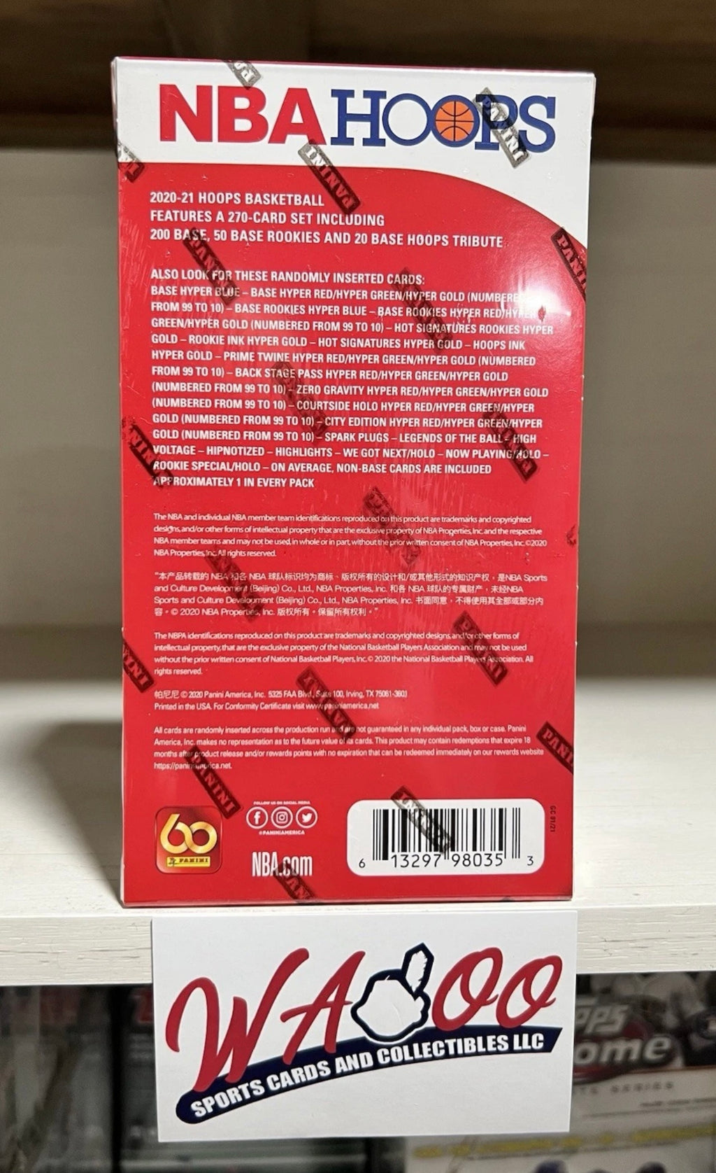 2020/21 Panini NBA Hoops Basketball Tmall Asia Edition Hobby Box