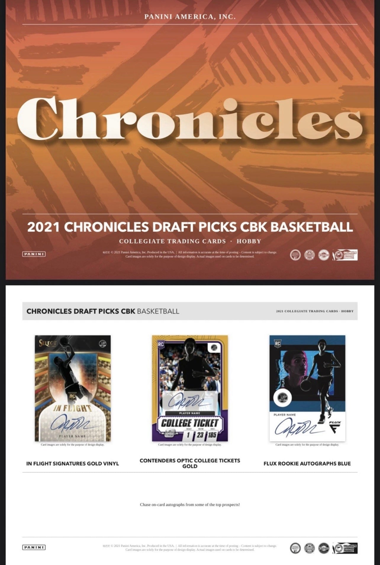 2021/22 Panini Chronicles Draft Picks Basketball Hobby Box