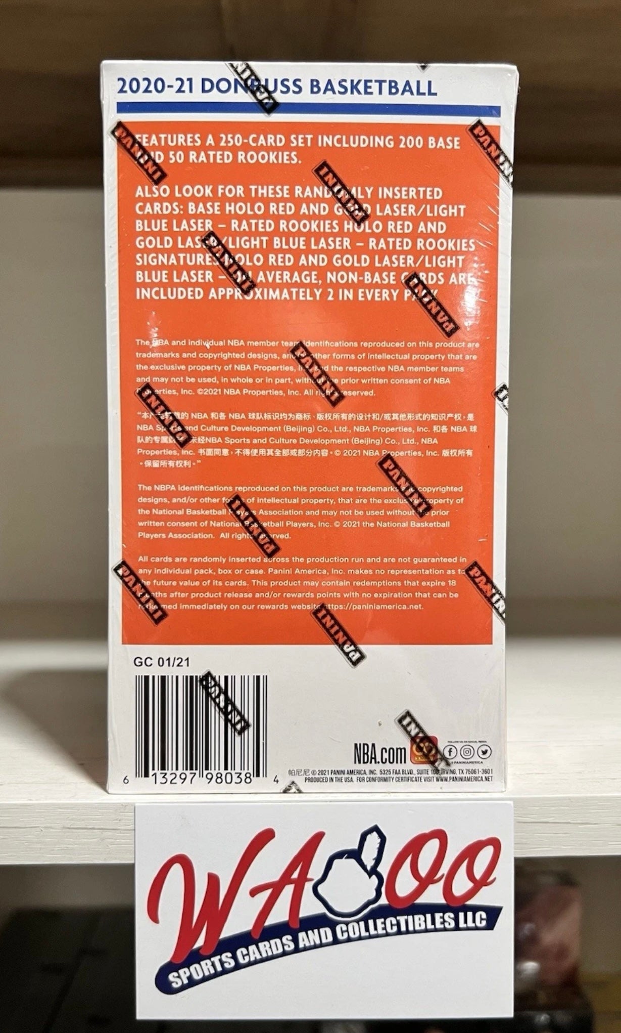 2020/21 Panini Donruss NBA Basketball Asia Tmall Edition Hobby Box