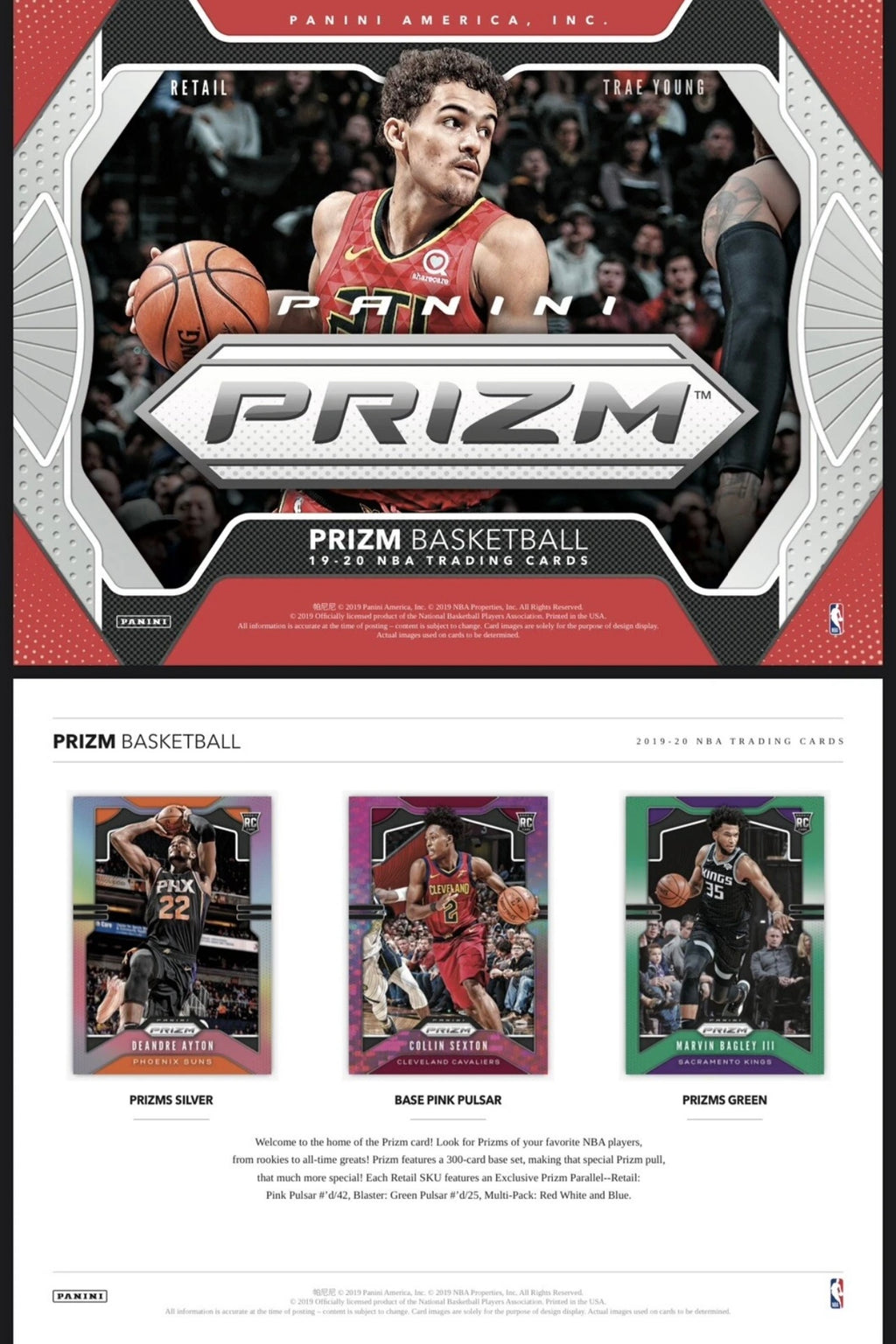 2019/20 Panini Prizm Basketball 24-Pack Retail Box