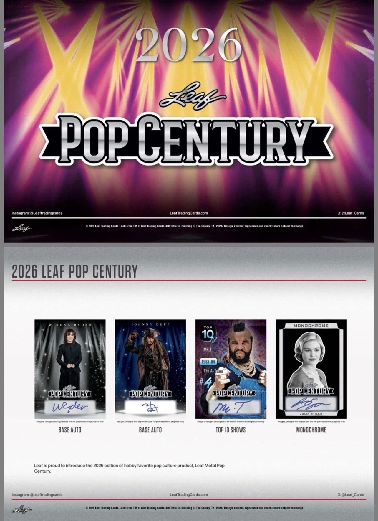 2026 Leaf Pop Century Box