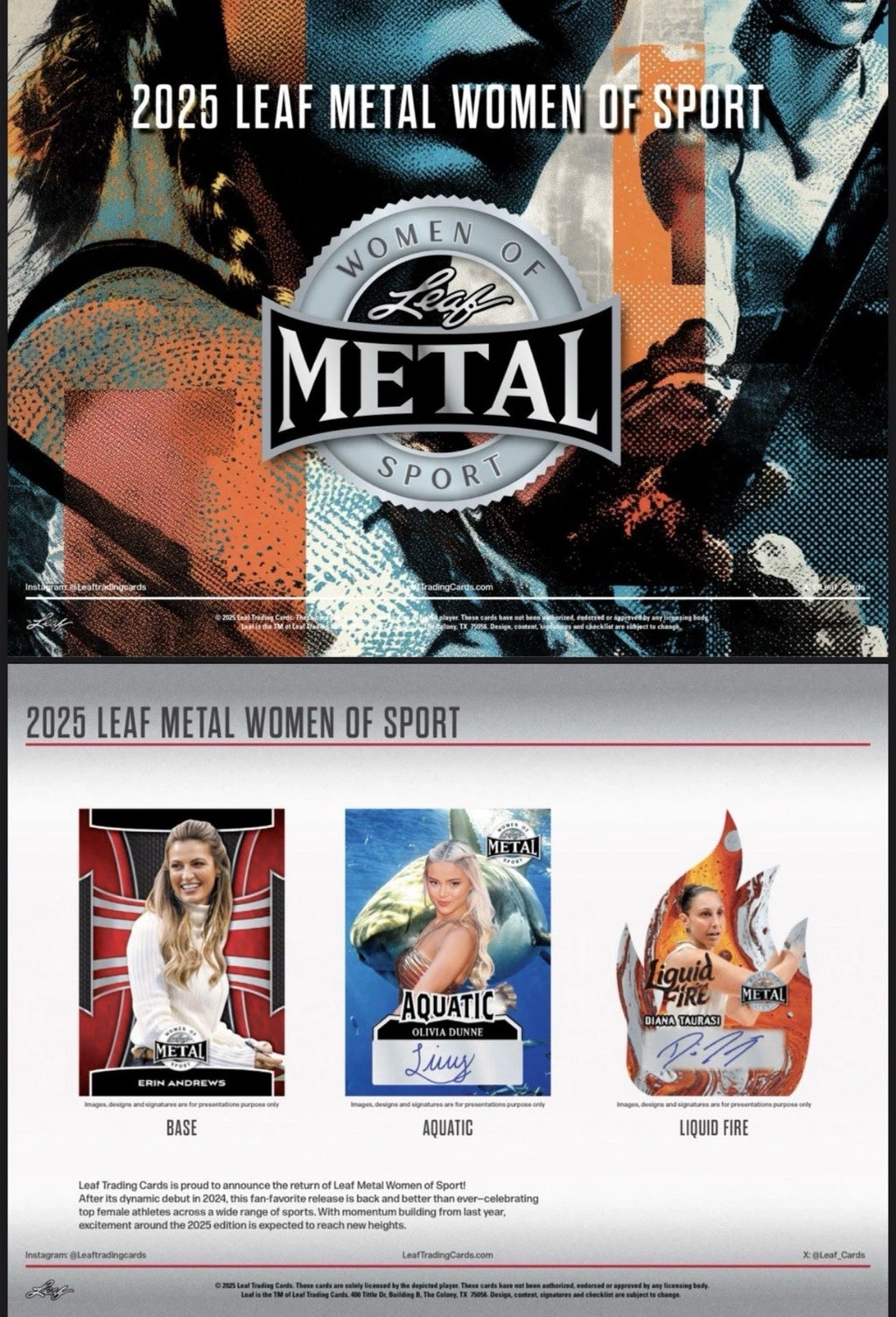 2025 Leaf Metal Women of Sport Box