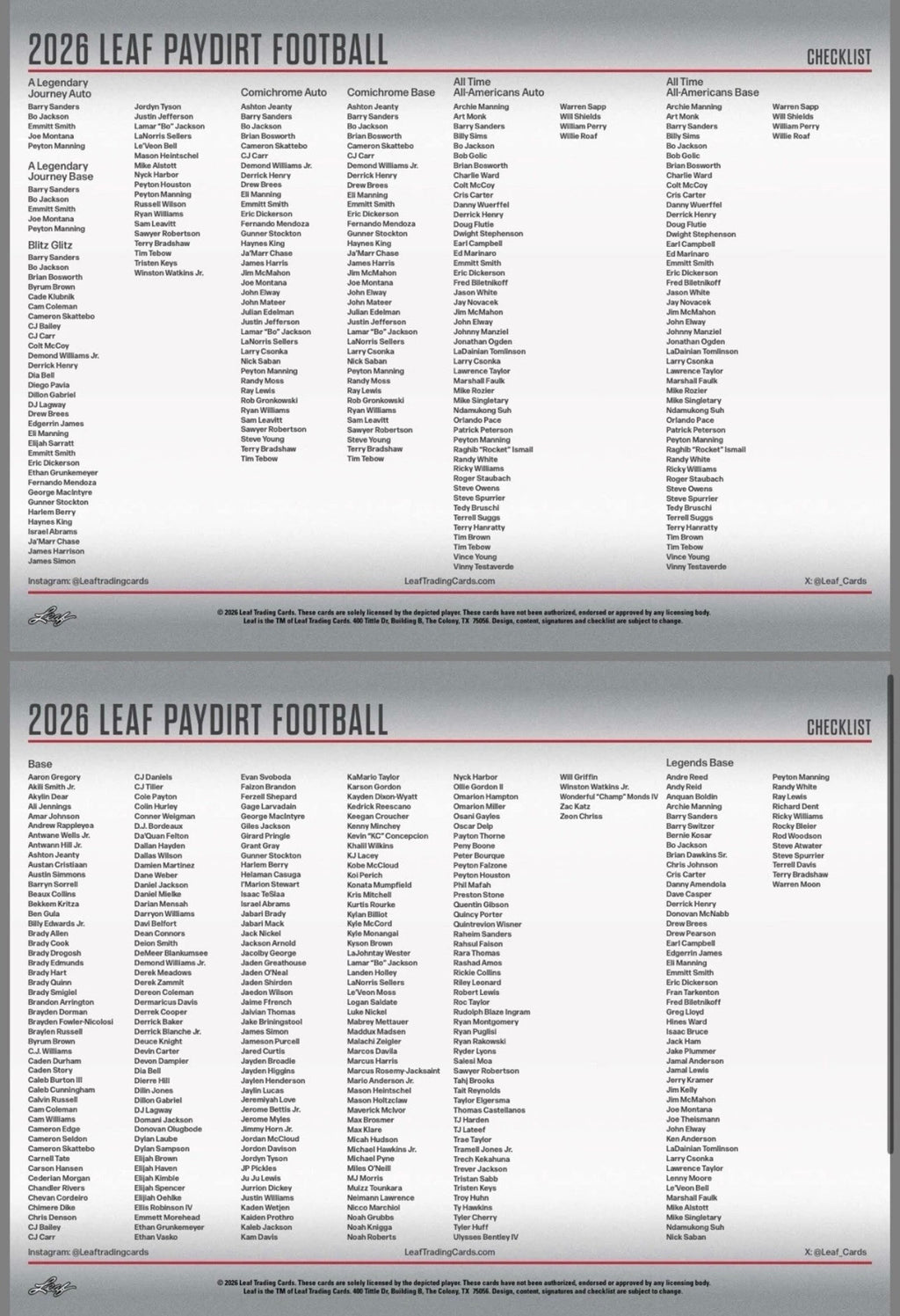2026 Leaf Paydirt Football Jumbo Box