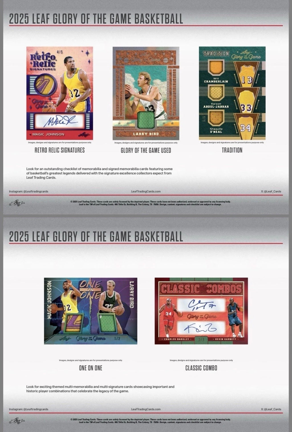 2025 Leaf Glory of the Game Basketball Hobby Box