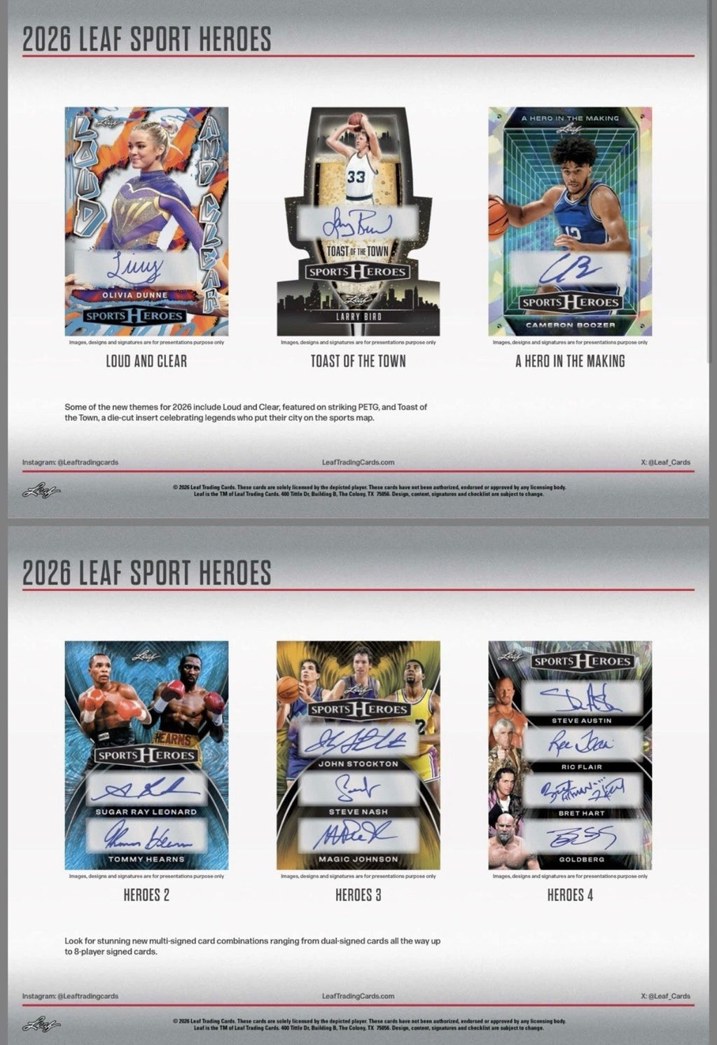 2026 Leaf Metal Sports Heroes Multi Sport Hobby Box
