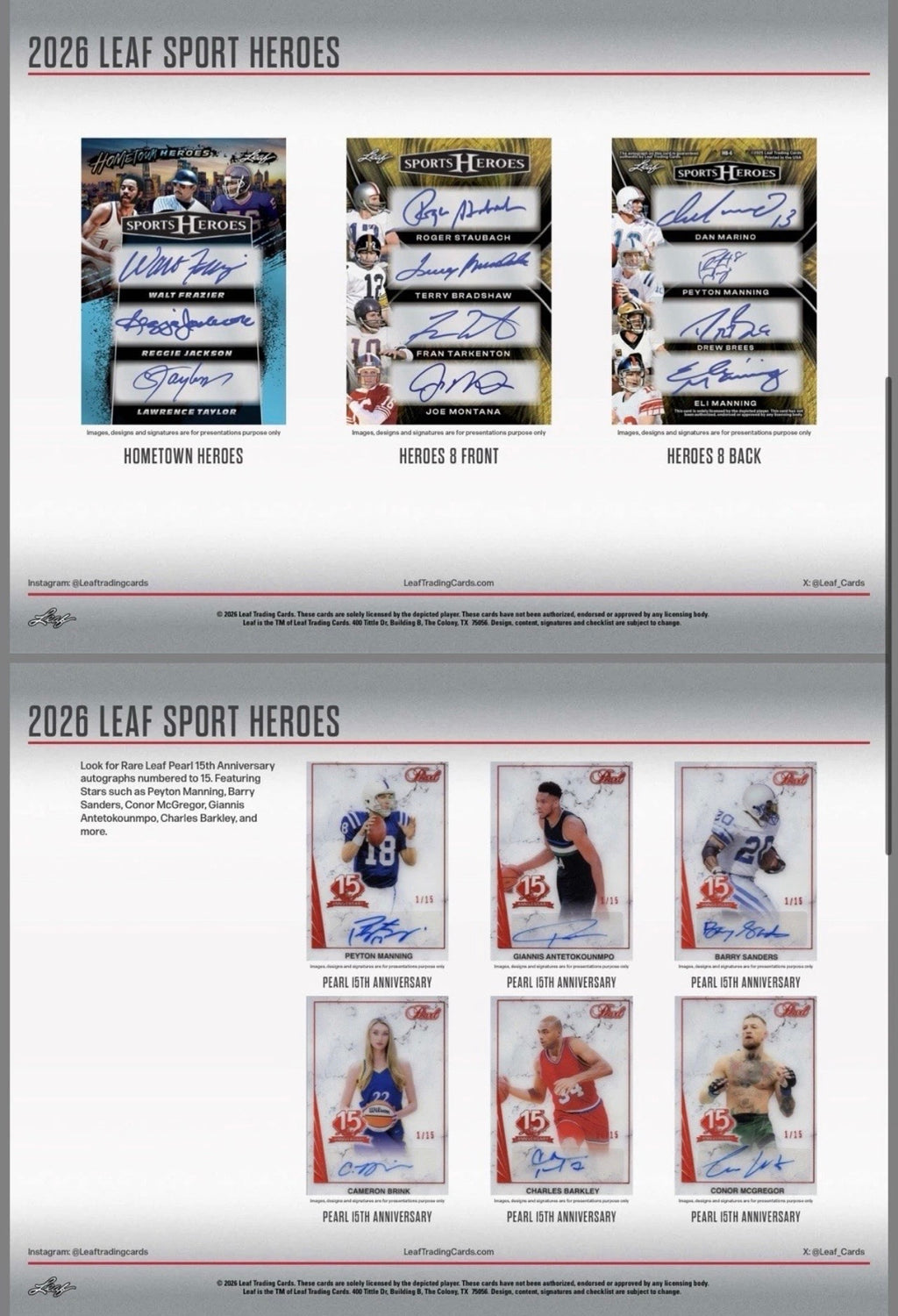 2026 Leaf Metal Sports Heroes Multi Sport Hobby Box