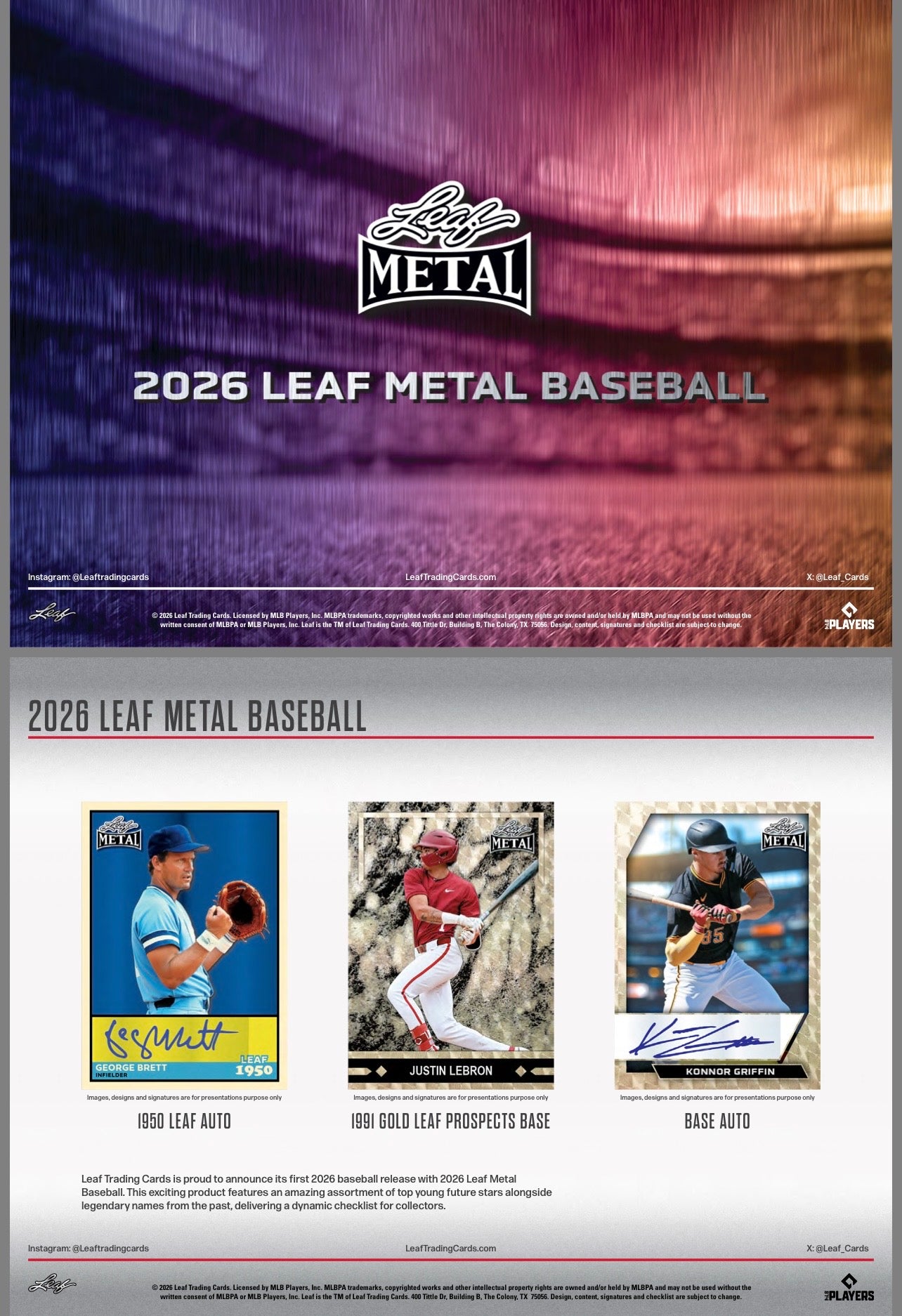 2026 Leaf Metal Baseball Jumbo Box