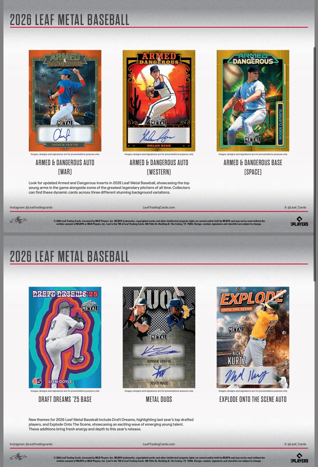2026 Leaf Metal Baseball Hobby Box