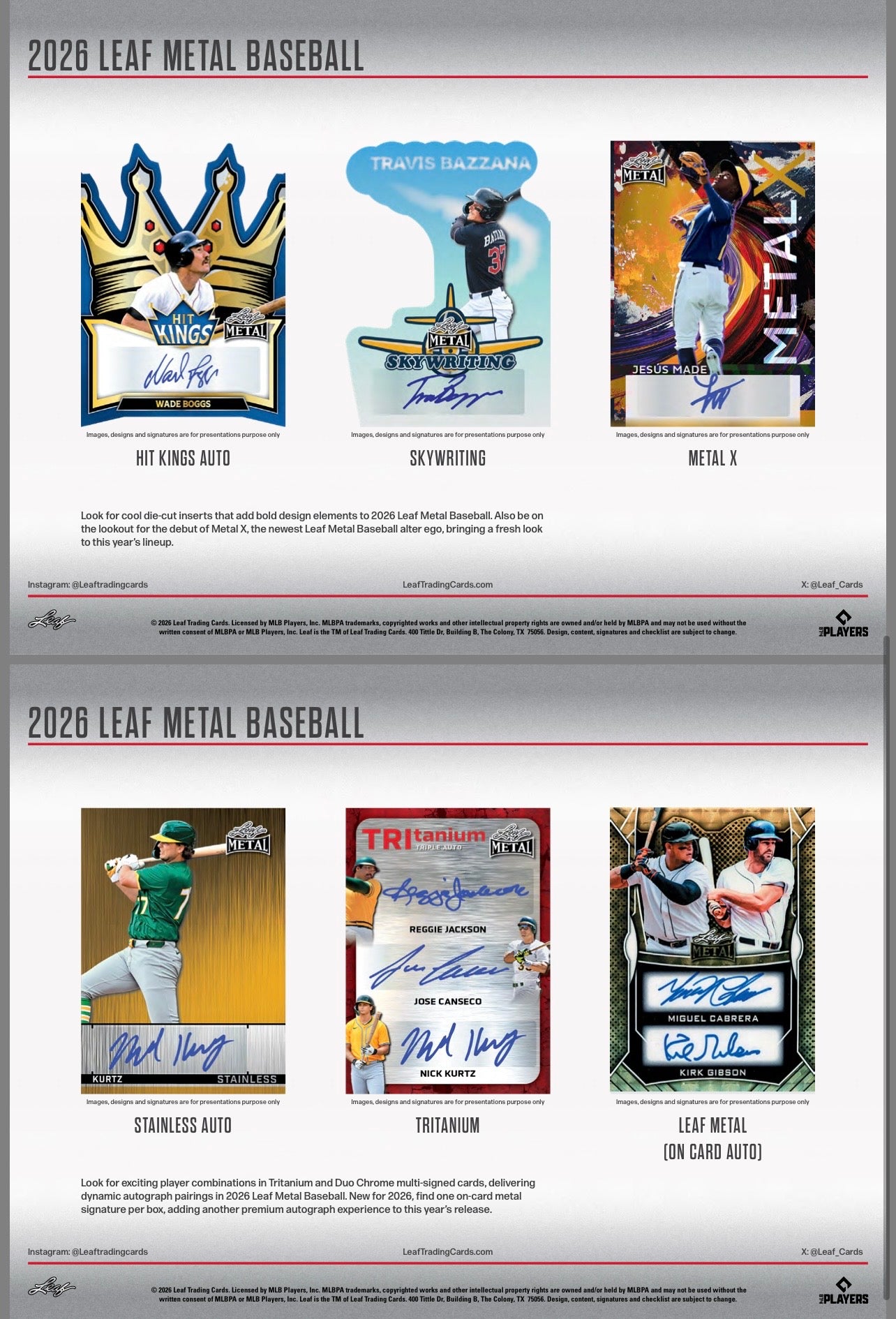 2026 Leaf Metal Baseball Hobby Box