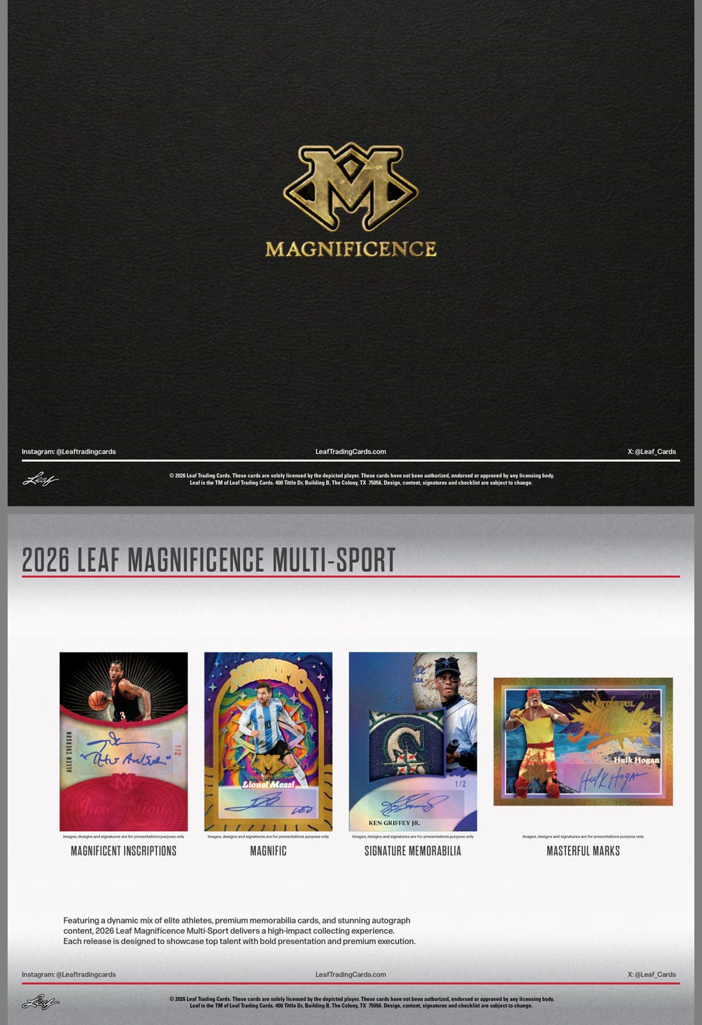 2026 Leaf Magnificence Multi-Sport Box