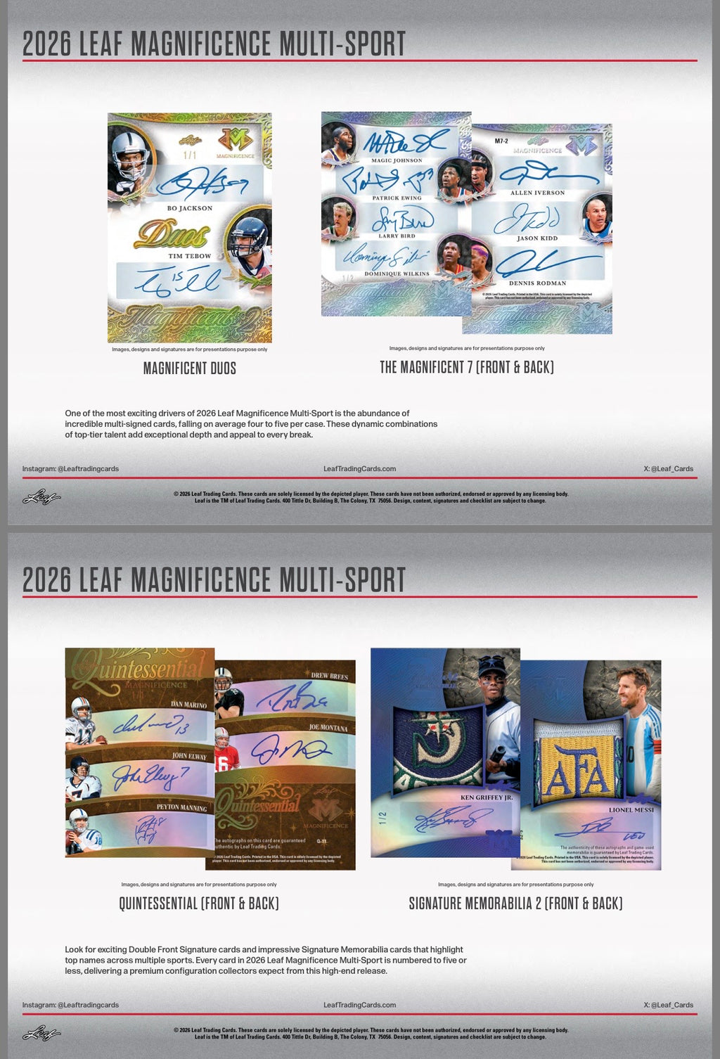 2026 Leaf Magnificence Multi-Sport Box