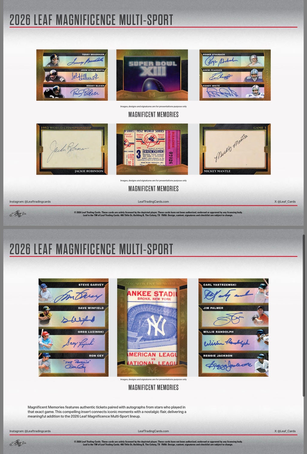 2026 Leaf Magnificence Multi-Sport Box