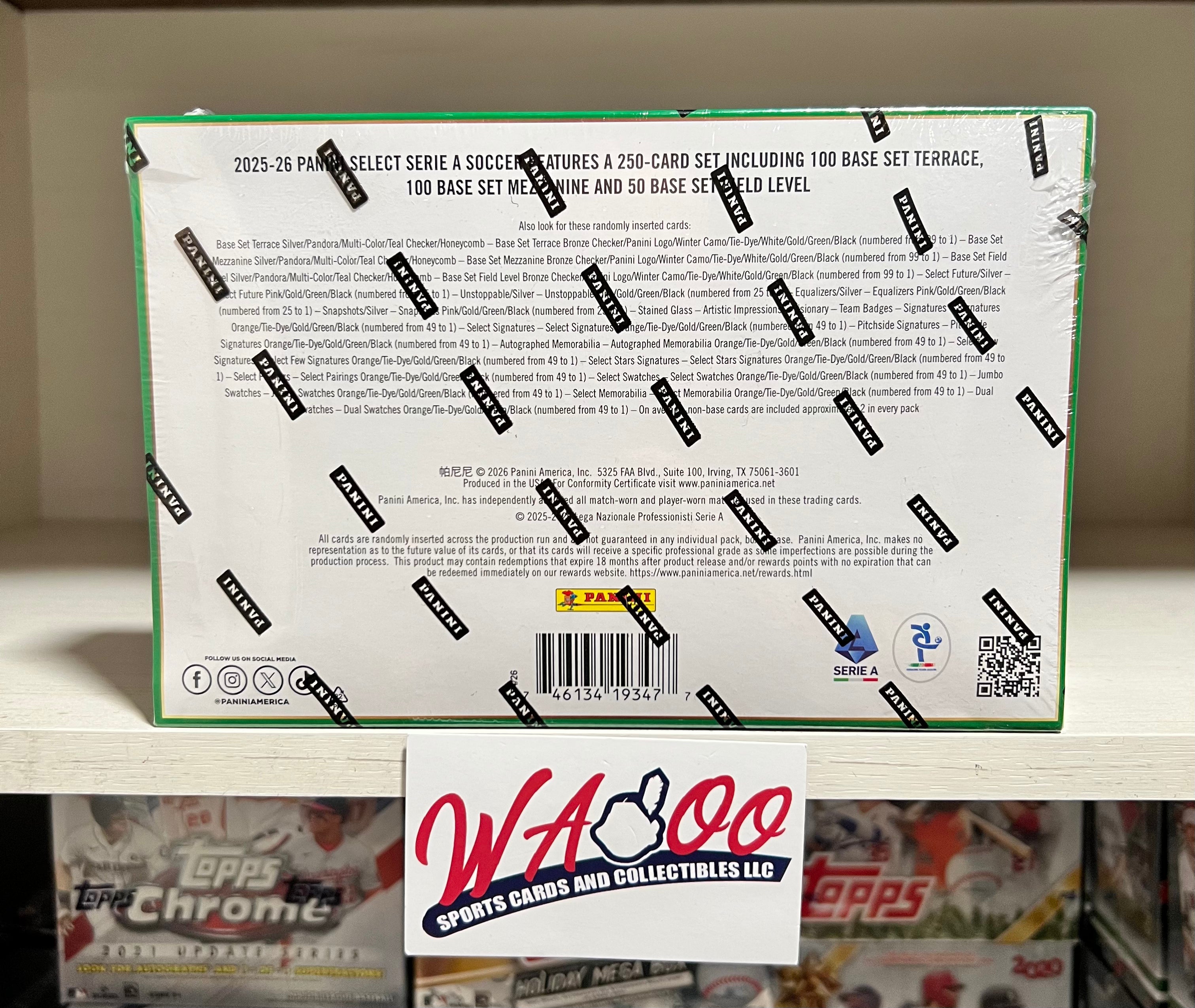 2025/26 Panini Select Serie A Soccer Hobby Box