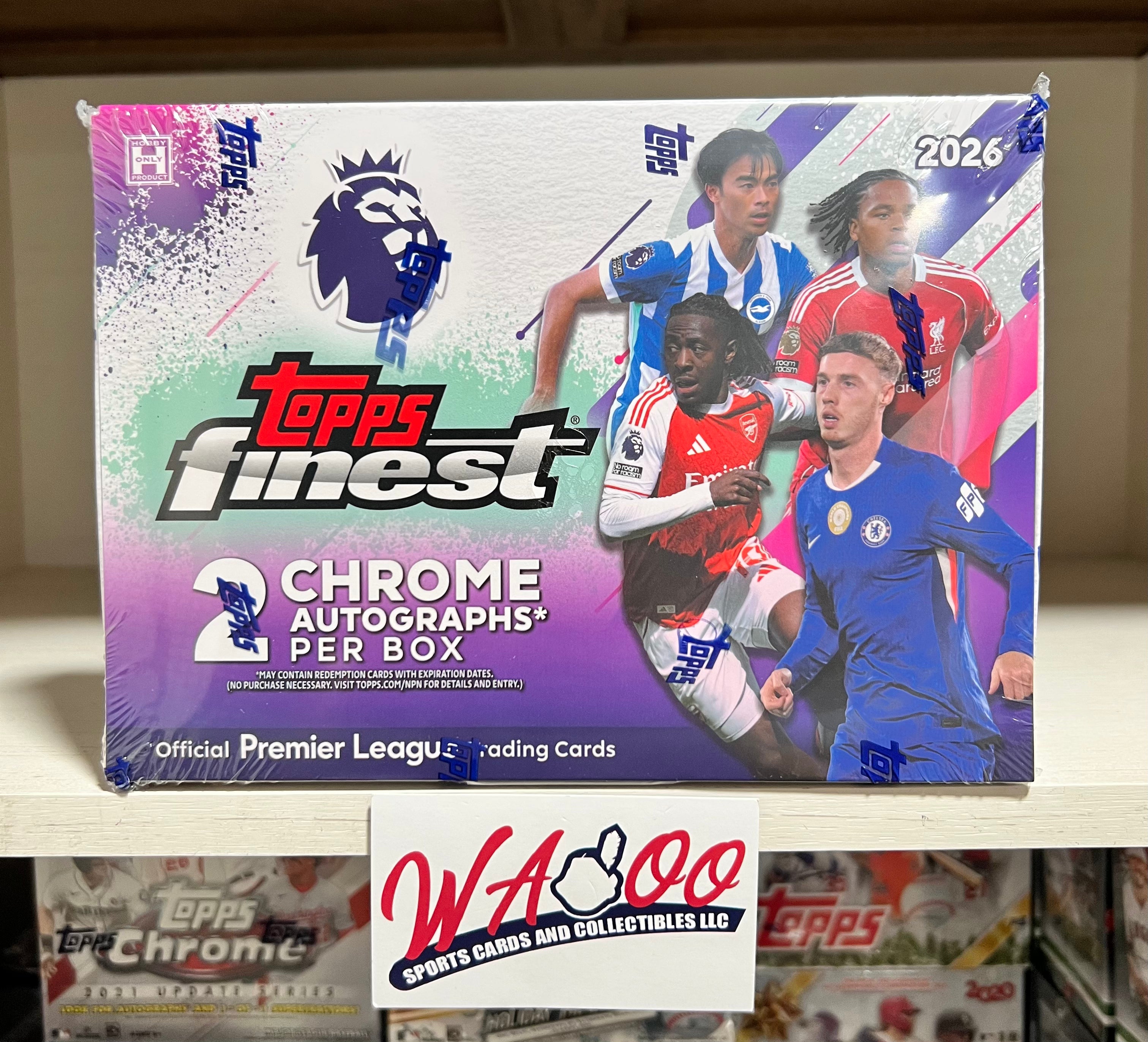 2026 Topps Finest Premier League Soccer Hobby Box
