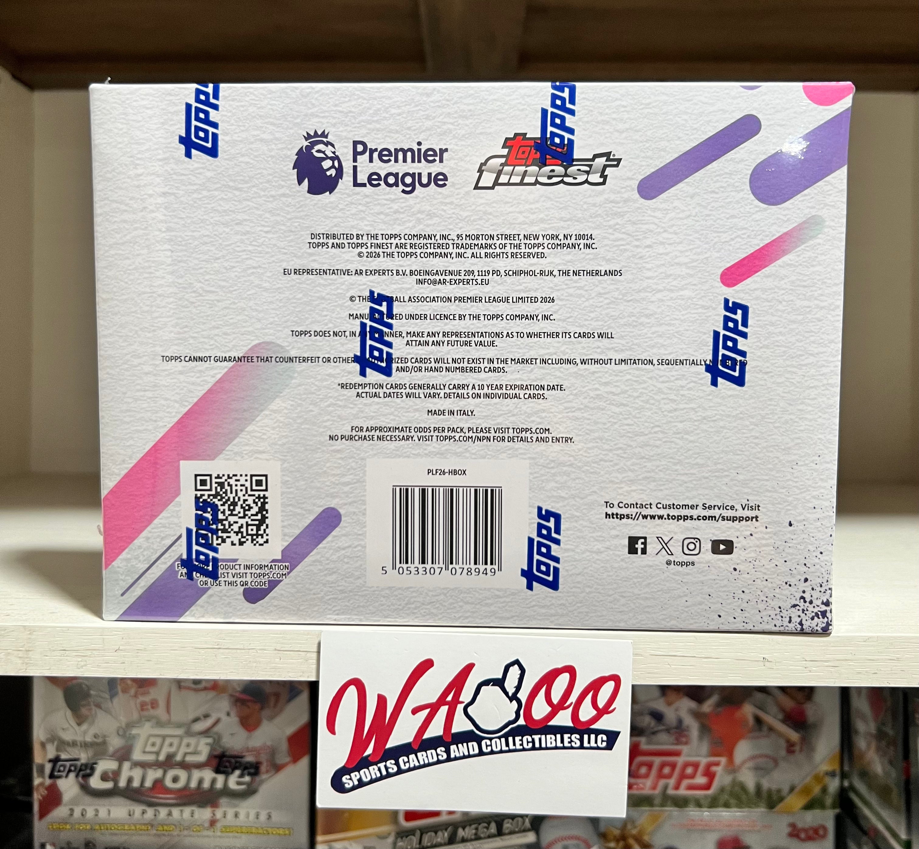 2026 Topps Finest Premier League Soccer Hobby Box