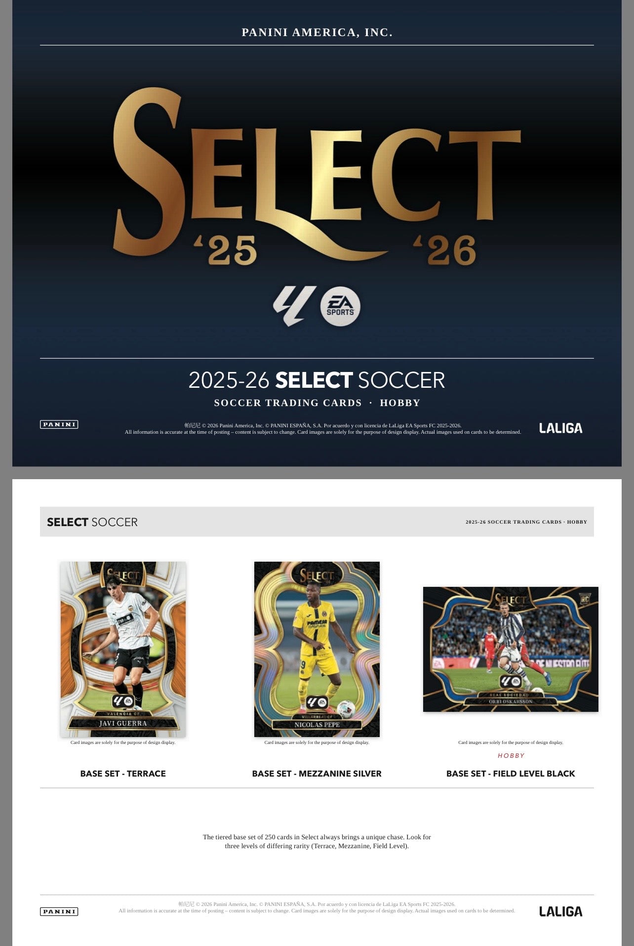 2025/26 Panini Select La Liga Soccer Hobby Box