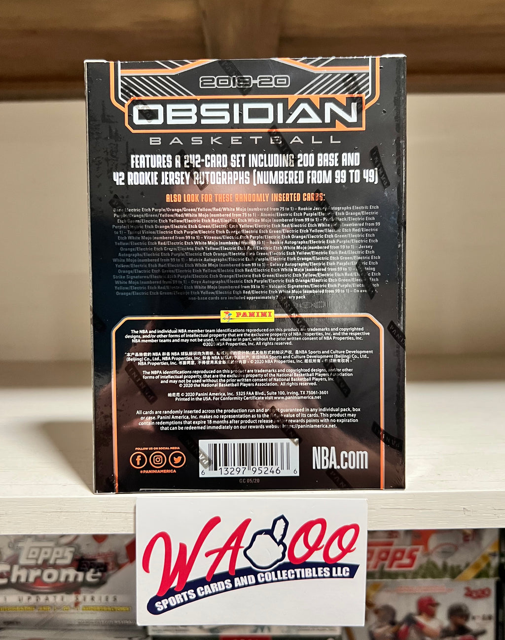 2019/20 Panini Obsidian Basketball Hobby Box