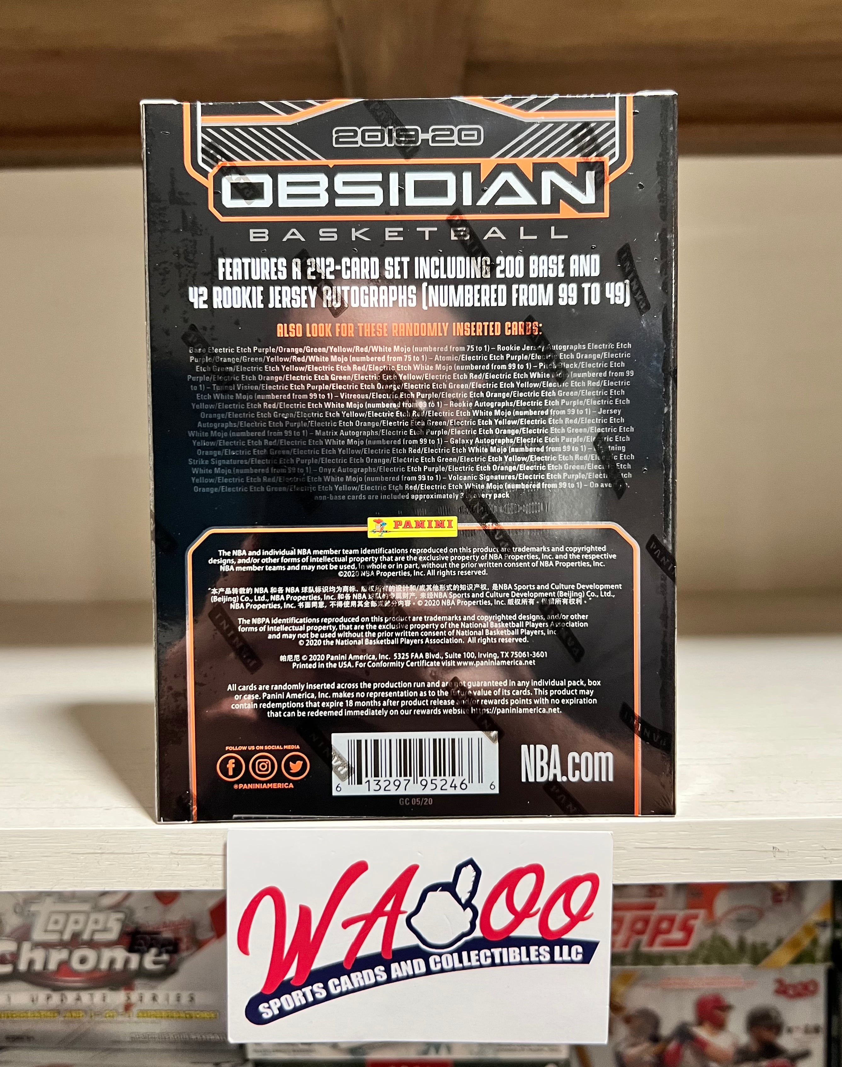 2019/20 Panini Obsidian Basketball Hobby Box