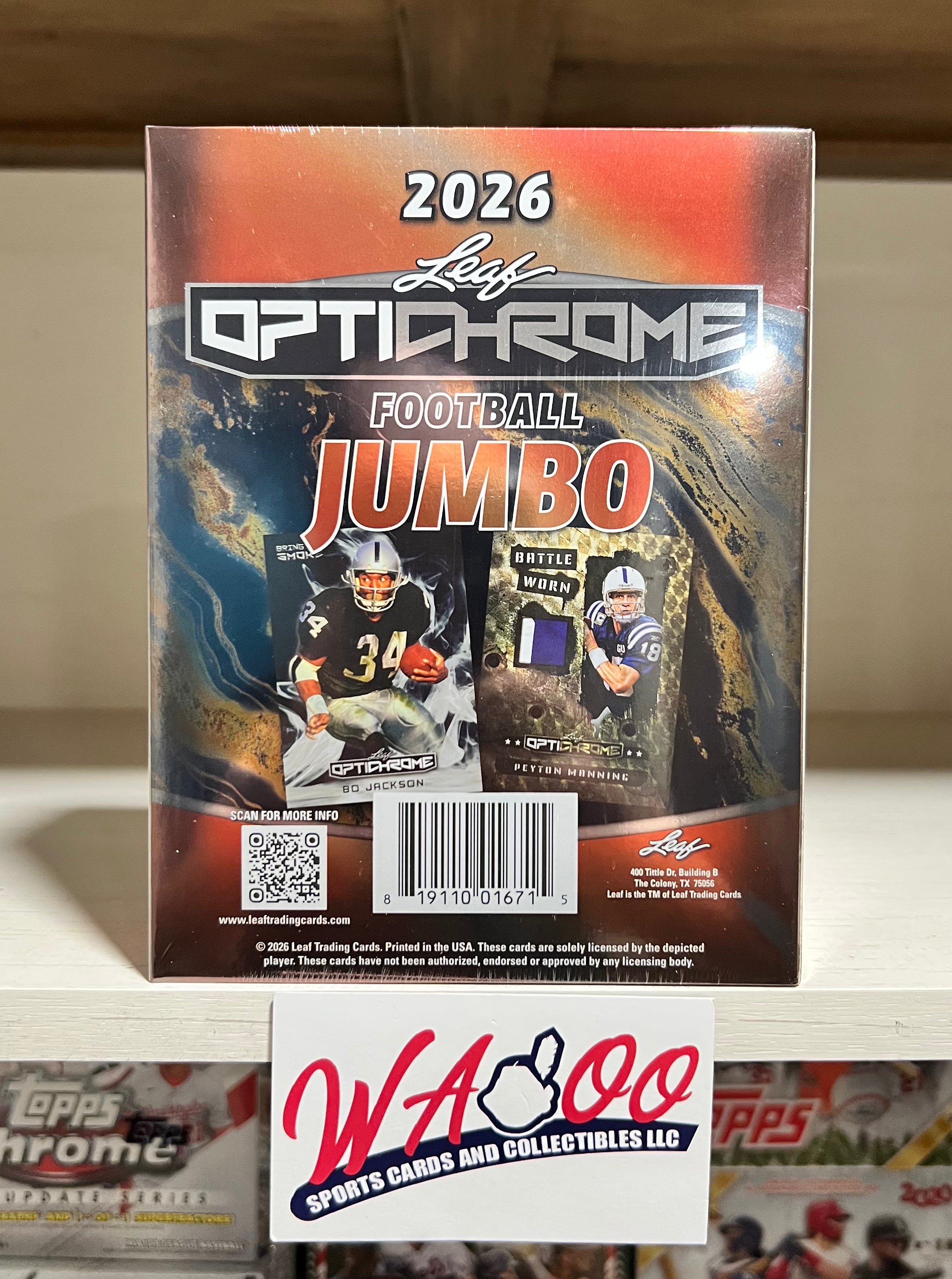 2026 Leaf Optichrome Football Jumbo Box